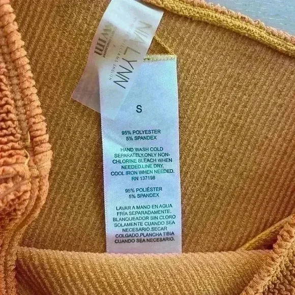 Nia Lynn by Nicole Williams English Sports Illustrated Maui Bikini Orange size s - Picture 7 of 10